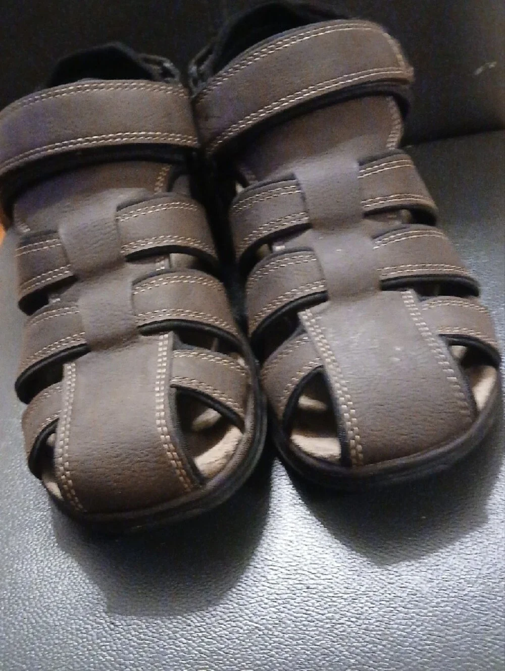 Men's Brown Leather Fisherman Sandals - Comfortable Casual Straps